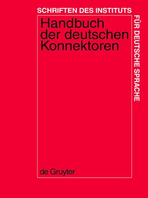 cover image of Handbuch der deutschen Konnektoren 1